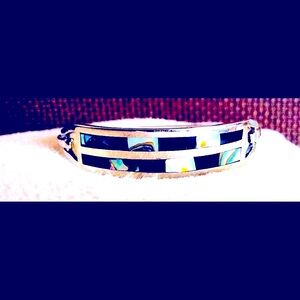 Beautiful Alpaca Bracelet Mexico Sterling Vintage Bracelet Silver Cuff Bracelet